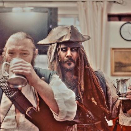 Captain Jack and Shipmate Gibbs
